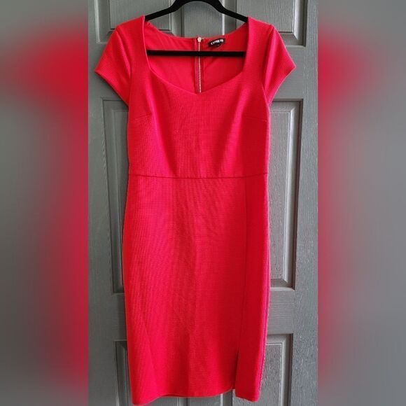 Express bodycon essential red dress, size medium - Picture 1 of 8